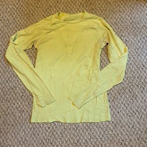 Lululemon Yellow Light Speed Long Sleeve